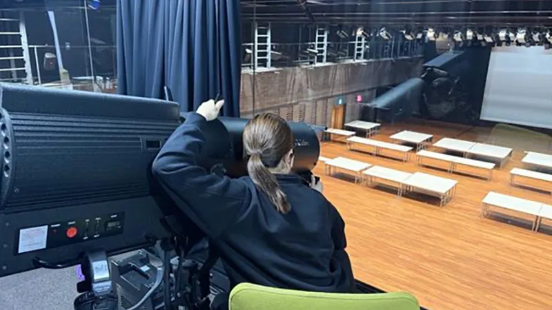 ステージテクニカル体験の写真