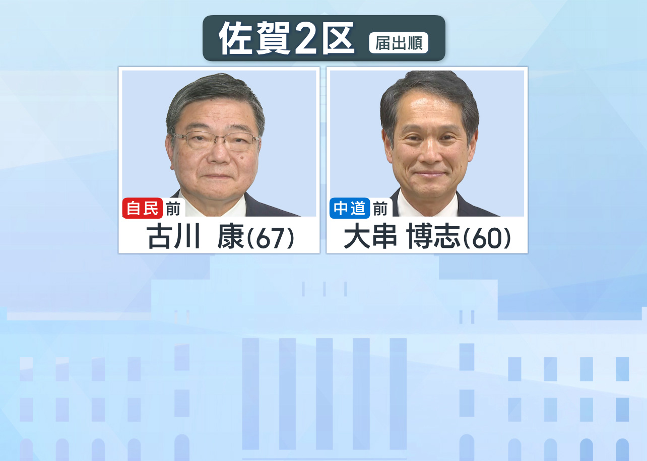 佐賀2区 候補者一覧