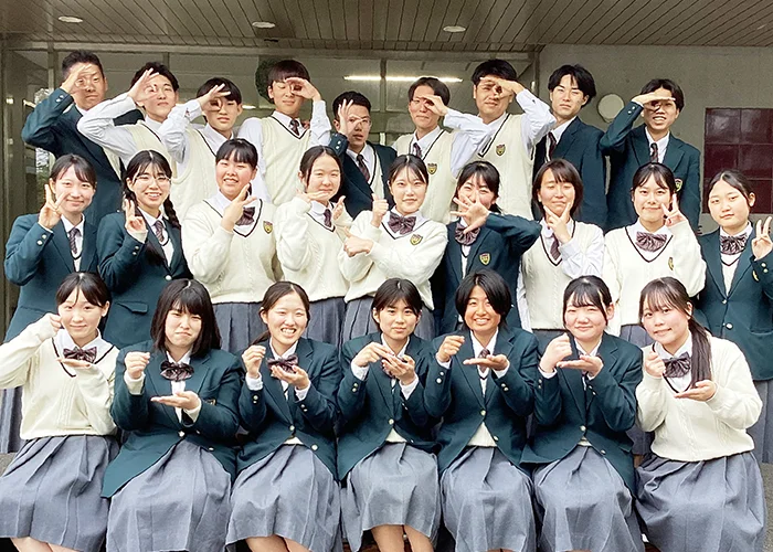 折尾高校調理系列の集合写真