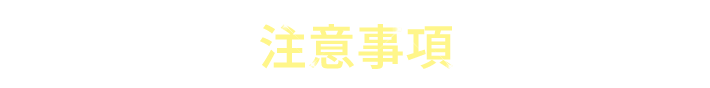 注意事項