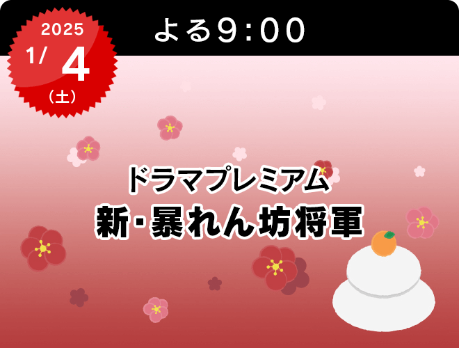 『ドラマプレミアム　新・暴れん坊将軍』のサムネイル