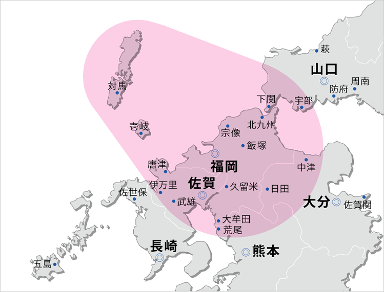 KBCテレビサービスエリア