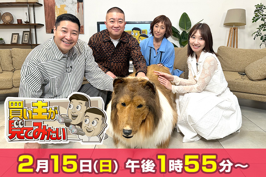 買い主が見てみたい　2月15日（日）午後1時55分放送