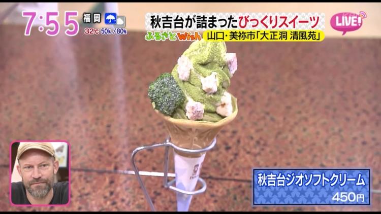 オリジナルソフトクリームには、あの緑の野菜が！秋吉台に訪れたらぜひ立ち寄って♪～ふるさとWish山口県美祢市～