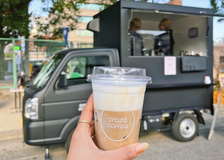 【まち歩き】『craze coffee』2023年6月オープン　カフェトラックでひと息、素敵なコーヒータイムを♪